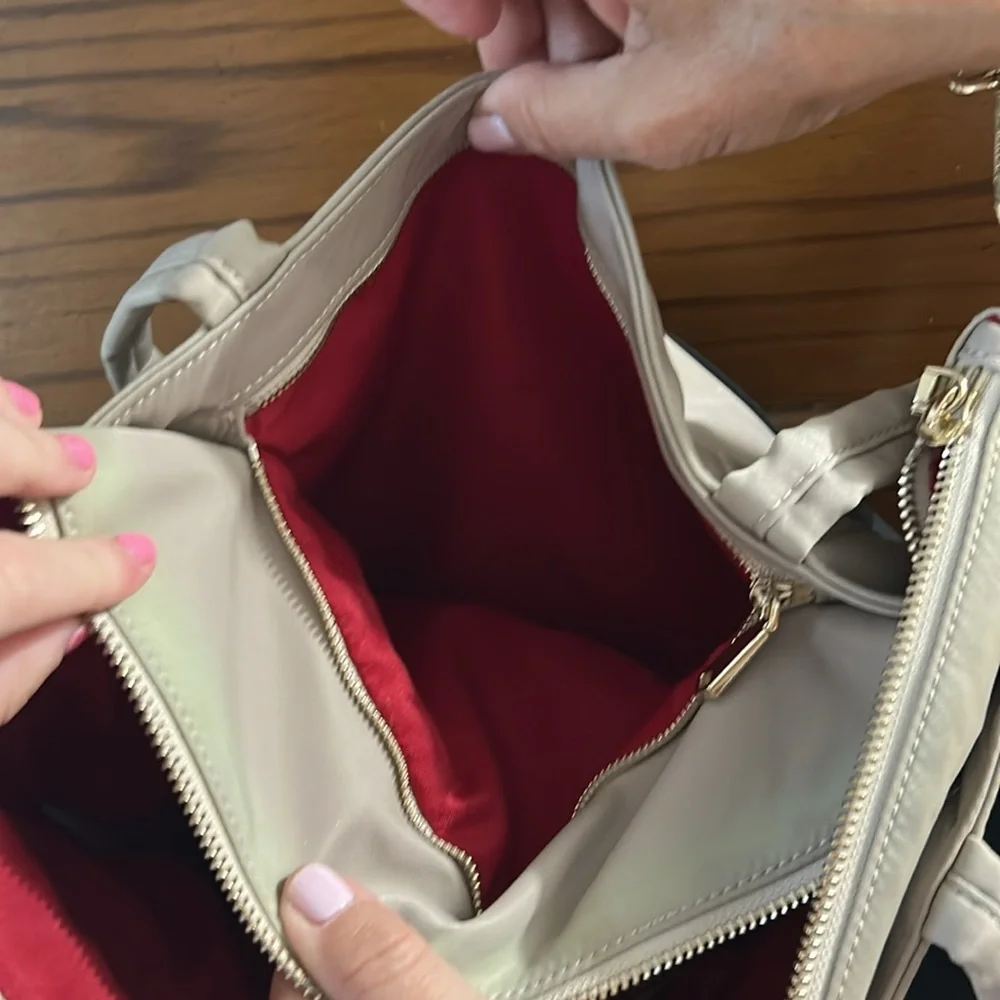 MZ Wallace Soho Tote. Two-Tone Black and Tan Bag - Picture 5 of 16